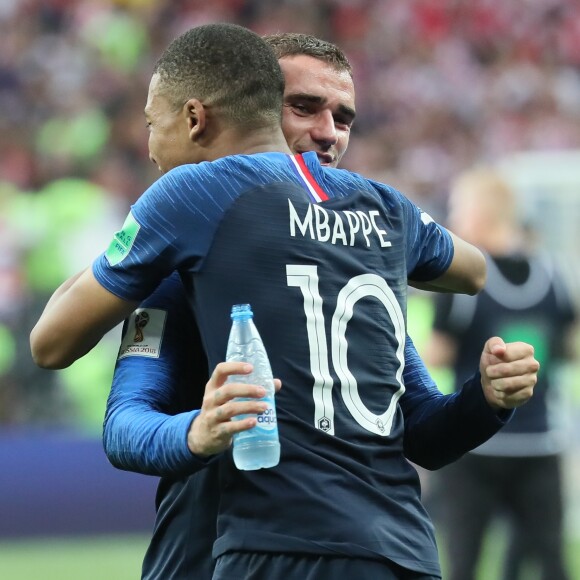 Kylian Mbappé et Antoine Griezmann - Finale de la Coupe du Monde de Football 2018 en Russie à Moscou, opposant la France à la Croatie (4-2) le 15 juillet 2018 © Cyril Moreau/Bestimage