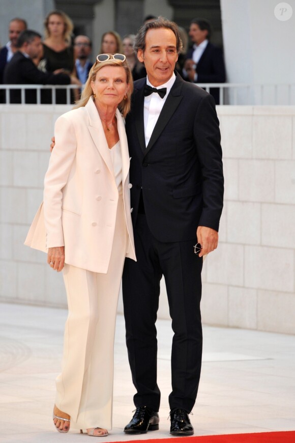 Alexandre Desplat et sa femme Dominique Lemonnier - Projection du film "The Sisters Brothers" lors du 75ème Festival du Film International de Venise, la Mostra le 2 septembre 2018.