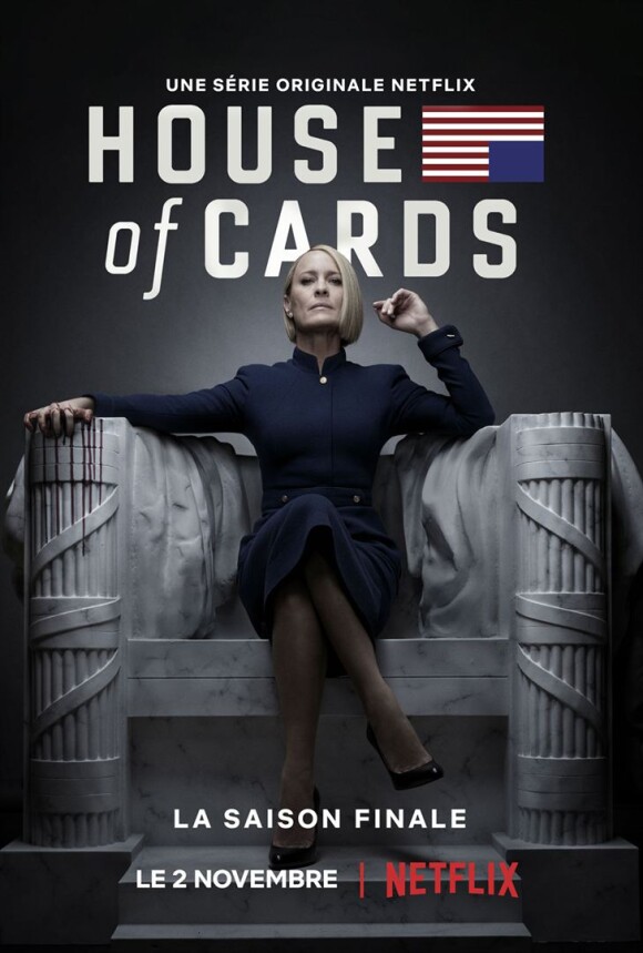 Robin Wright dans la saison 6 de "House of Cards", disponible le 2 novembre 2018 au Netflix.