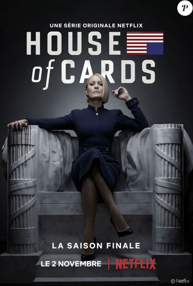 Robin Wright dans la saison 6 de "House of Cards", disponible le 2 novembre 2018 au Netflix.