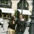 David et Victoria Beckham à Paris, le 18 avril 2005