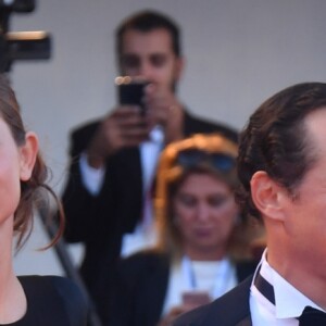 Bianca Vitali et son mari Stefano Accorsi - Montée des marches de la première du film "Vox Lux" lors du 75ème festival du film de Venise, la Mostra le 4 septembre 2018.