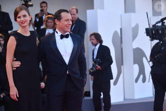 Bianca Vitali et son mari Stefano Accorsi - Montée des marches de la première du film "Vox Lux" lors du 75ème festival du film de Venise, la Mostra le 4 septembre 2018.