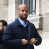 Le rappeur Rohff arrive au tribunal pour entendre le verdict dans l'affaire de l'agression du personnel de la boutique Ünkut du rappeur Booba à Paris le 27 octobre 2017.
