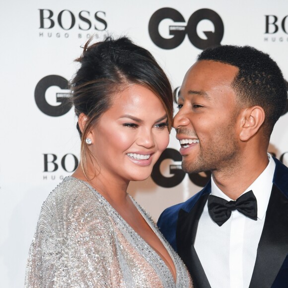 Chrissy Teigen et John Legend à la soirée des GQ Men of the Year 2018 à la Tate Modern, à Londres le 5 septembre 2018.