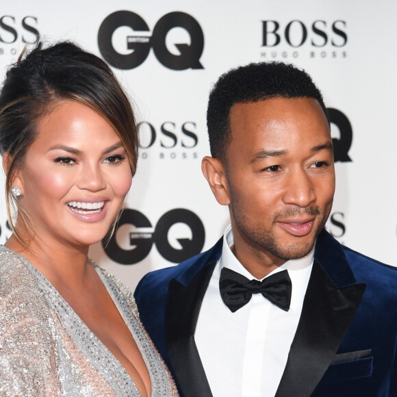 Chrissy Teigen et John Legend à la soirée des GQ Men of the Year 2018 à la Tate Modern, à Londres le 5 septembre 2018.