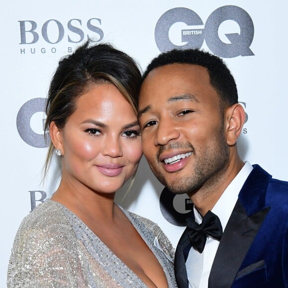 Chrissy Teigen et John Legend à la soirée des GQ Men of the Year 2018 à la Tate Modern, à Londres le 5 septembre 2018.