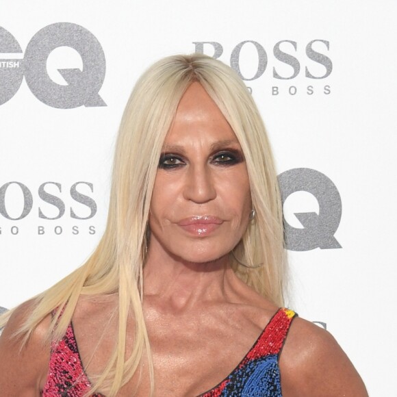 Donatella Versace à la soirée des GQ Men of the Year 2018 à la Tate Modern, à Londres le 5 septembre 2018.
