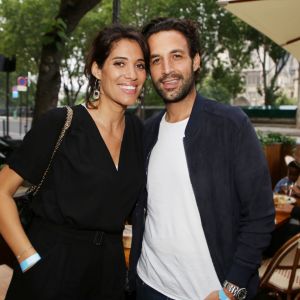 Exclusif - Laurie Cholewa et Greg Levy - Inauguration du restaurant "Gabylou Notre-Dame" à Paris le 12 juin 2018. © Denis Guignebourg / Bestimage