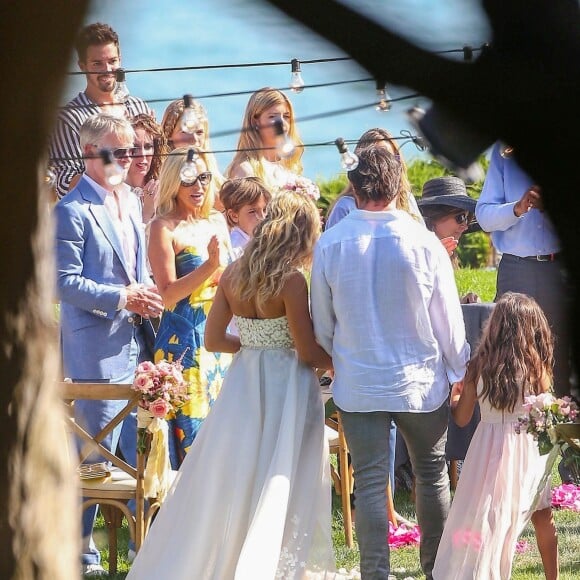Denise Richards et Aaron Phypers se sont mariés lors d'une petite cérémonie entourés d'amis et de quelques membres de leur famille à Malibu. le 8 septembre 2018.