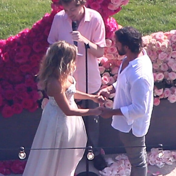 Denise Richards et Aaron Phypers se sont mariés lors d'une petite cérémonie entourés d'amis et de quelques membres de leur famille à Malibu. le 8 septembre 2018.