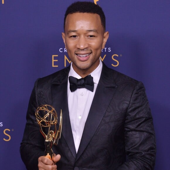 John Legend aux Primetime Creative Arts Emmy Awards au Microsoft Theater à Los Angeles, le 9 septembre 2018.