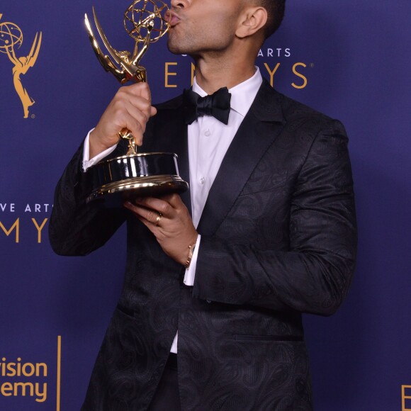 John Legend aux Primetime Creative Arts Emmy Awards au Microsoft Theater à Los Angeles, le 9 septembre 2018.