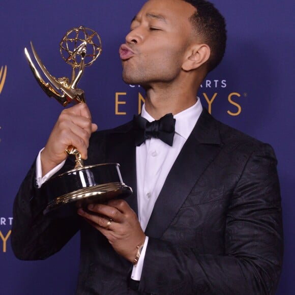 John Legend aux Primetime Creative Arts Emmy Awards au Microsoft Theater à Los Angeles, le 9 septembre 2018.