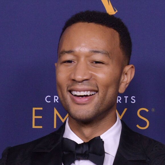 John Legend aux Primetime Creative Arts Emmy Awards au Microsoft Theater à Los Angeles, le 9 septembre 2018.