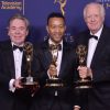 Andrew Lloyd Webber, John Legend et Tim Rice aux Primetime Creative Arts Emmy Awards au Microsoft Theater à Los Angeles, le 9 septembre 2018.