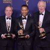 Andrew Lloyd Webber, John Legend et Tim Rice aux Primetime Creative Arts Emmy Awards au Microsoft Theater à Los Angeles, le 9 septembre 2018.