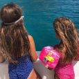 Mila et Lily, les filles de Marc-Olivier Fogiel en vacances - instagram, 11 août 2018
