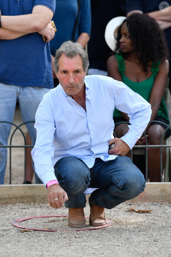 Exclusif - Jean-Jacques Bourdin lors du tournoi de pétanque des Toques Blanches Internationales au Jardin du Luxembourg à Paris, France, le 10 septembre 2018.