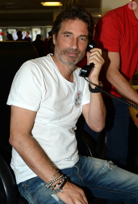 Richard Orlinski lors de la 14e édition du Charity Day dans la salle des marchés de la société de courtage Aurel BGC au profit des 7 associations participantes à Paris, le 11 septembre 2018. © Veeren/Bestimage