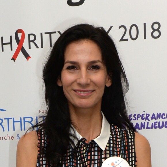 Marie Drucker lors de la 14e édition du Charity Day dans la salle des marchés de la société de courtage Aurel BGC au profit des 7 associations participantes à Paris, le 11 septembre 2018. © Veeren/Bestimage