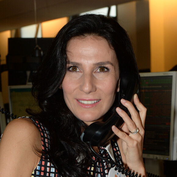 Marie Drucker lors de la 14e édition du Charity Day dans la salle des marchés de la société de courtage Aurel BGC au profit des 7 associations participantes à Paris, le 11 septembre 2018. © Veeren/Bestimage