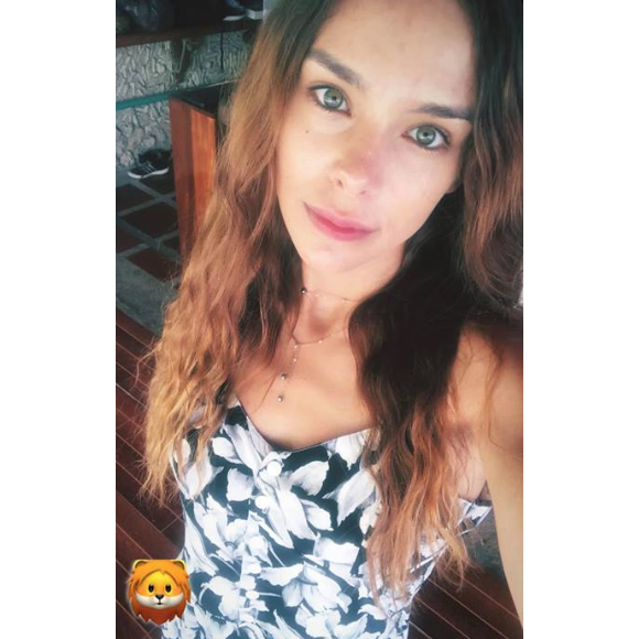 Marine Lorphelin sans maquillage le 26 juillet 2018 en Colombie.
