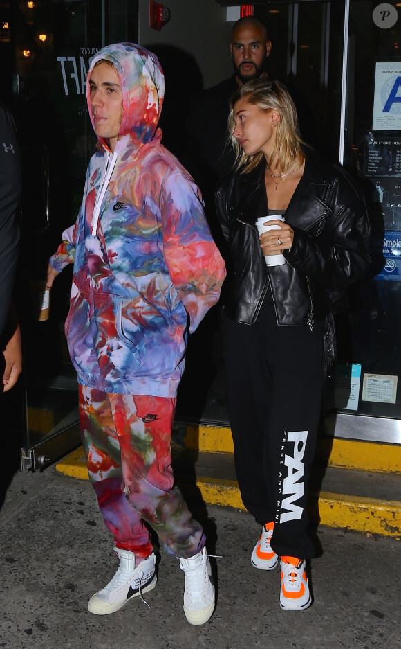 Justin Bieber et Hailey Baldwin à New York, le 15 septembre 2018.