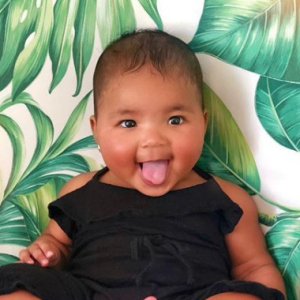 True, la fille de Khloé Kardashian. Septembre 2018.