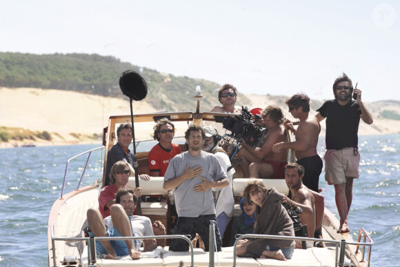 Guillaume Canet sur le tournage du film "Les petits mouchoirs" sorti en 2010.