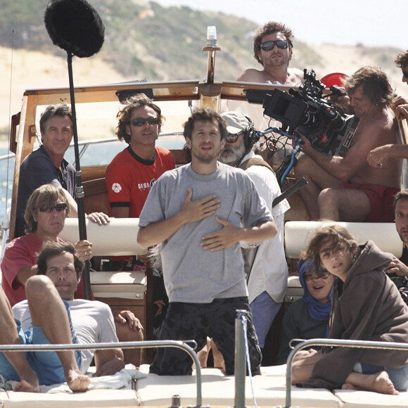 Guillaume Canet sur le tournage du film "Les petits mouchoirs" sorti en 2010.