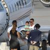Cristiano Ronaldo arrive à Turin avec sa famille, le 29 juillet 2018.