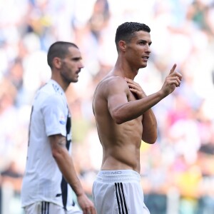 Cristiano Ronaldo lors du match Juventus de Turin- Sassuolo à l'Allianz Stadium de Turin le 16 septembre 2018.