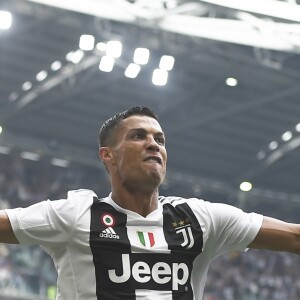 Cristiano Ronaldo lors du match Juventus de Turin- Sassuolo à l'Allianz Stadium de Turin le 16 septembre 2018.