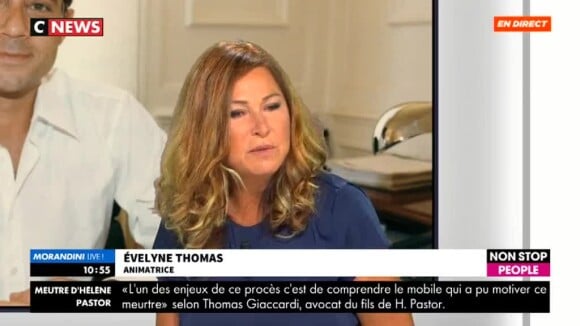 Evelyne Thomas parle de Jean-Luc Delarue sur CNews, le 17 septembre 2018.