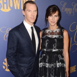Benedict Cumberbatch et sa femme Sophie Hunter - Les célébrités posent lors de la soirée "Showtime Emmy Eve Party" au Chateau Marmont à West Hollywood le 16 Septembre 2018.