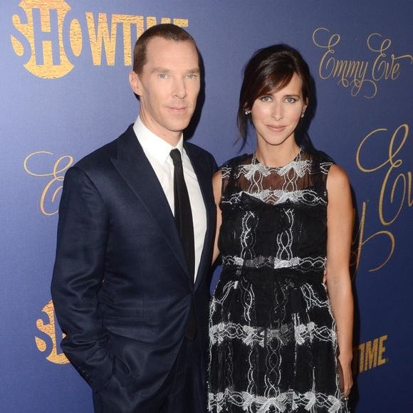 Benedict Cumberbatch et sa femme Sophie Hunter - Les célébrités posent lors de la soirée "Showtime Emmy Eve Party" au Chateau Marmont à West Hollywood le 16 Septembre 2018.
