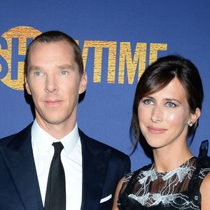 Benedict Cumberbatch et sa femme Sophie Hunter au photocall de la soirée "2018 Showtime Emmy Eve Party" à Los Angeles, le 16 septembre 2018.