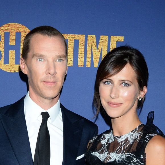 Benedict Cumberbatch et sa femme Sophie Hunter au photocall de la soirée "2018 Showtime Emmy Eve Party" à Los Angeles, le 16 septembre 2018.