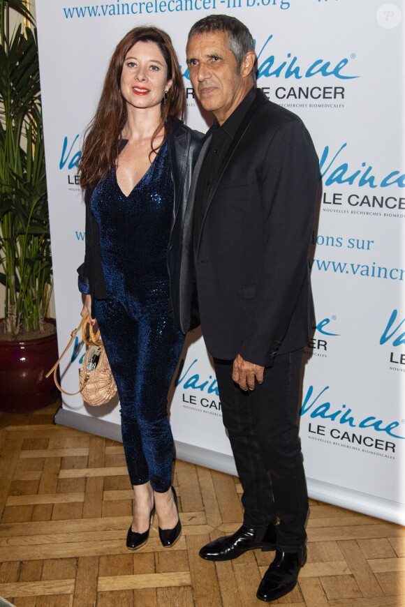 Julien Clerc et sa femme Hélène Grémillon lors de la soirée de Gala "Vaincre Le Cancer" organisée au profit de la lutte contre les Cancers dans les salons du Cercle de l'Union Interalliée à Paris, France, le 11 septembre 2018. © Pierre Perusseau/Bestimage