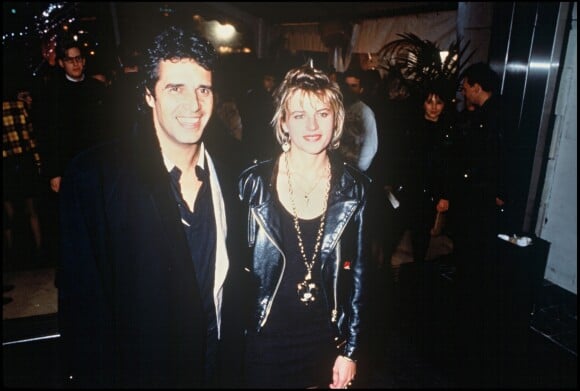 Julien Clerc et Virginie Coupérie-Eiffel à Paris en 1988.