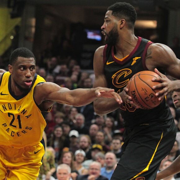 Tristan Thompson lors du match Cleveland Cavaliers - Indiana Pacers, le 29 avril 2018.