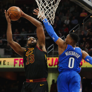 Tristan Thompson lors du match Cleveland Cavaliers - Oklahoma City Thunder, le 20 janvier 2018.