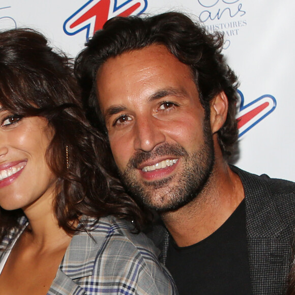Laurie Cholewa enceinte et son mari Greg Levy - Soirée "Tricolore Party" pour célébrer le 65ème anniversaire du Thermolactyl de Damart à la Maison Molière à Paris le 13 septembre 2018. © Denis Guignebourg/Bestimage