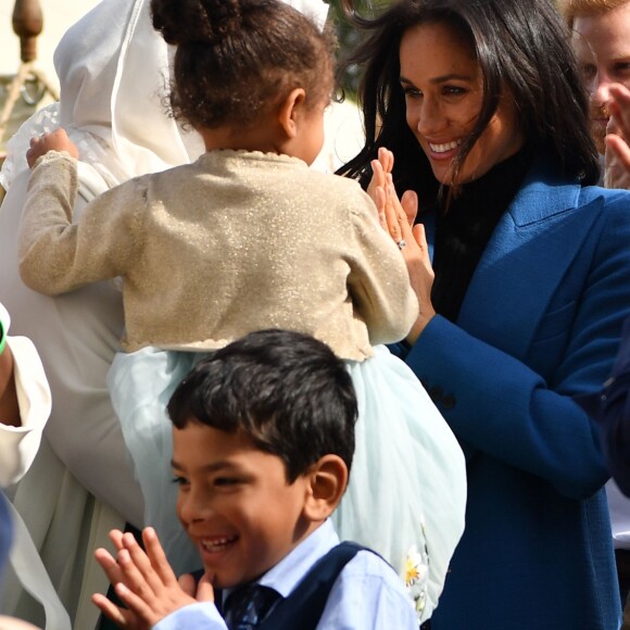 Le prince Harry et Doria Ragland, mère de Meghan Markle, secondaient la duchesse Meghan de Sussex le 20 septembre 2018 au palais de Kensington pour le lancement du livre de recettes de cuisine Together, our community cookbook qu'elle a préfacé.