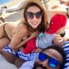Ariane Brodier en vacances avec son fils et chéri Fulgence, dans l'Hérault. Instagram, septembre 2018