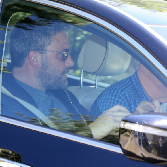 Ben Affleck retourne au centre de désintoxication après quelques heures d'entraînement physique autorisé à son domicile à Malibu, le 14 septembre 2018