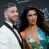 Sergio Ramos et sa femme Pilar Rubio (dans une robe Elisabetta Franchi) à la cérémonie des Best FIFA Football Awards, le 24 septembre 2018 à Londres.
