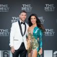 Sergio Ramos et sa femme Pilar Rubio (dans une robe Elisabetta Franchi) à la cérémonie des Best FIFA Football Awards, le 24 septembre 2018 à Londres.