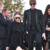 Lindsay Lohan et Dakota Lohan - Défilé de mode "Saint-Laurent" PAP printemps-été 2019 au Trocadéro devant la Tour Eiffel à Paris le 25 septembre 2018